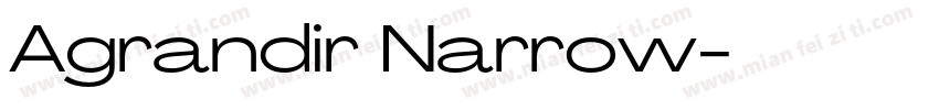 Agrandir Narrow字体转换